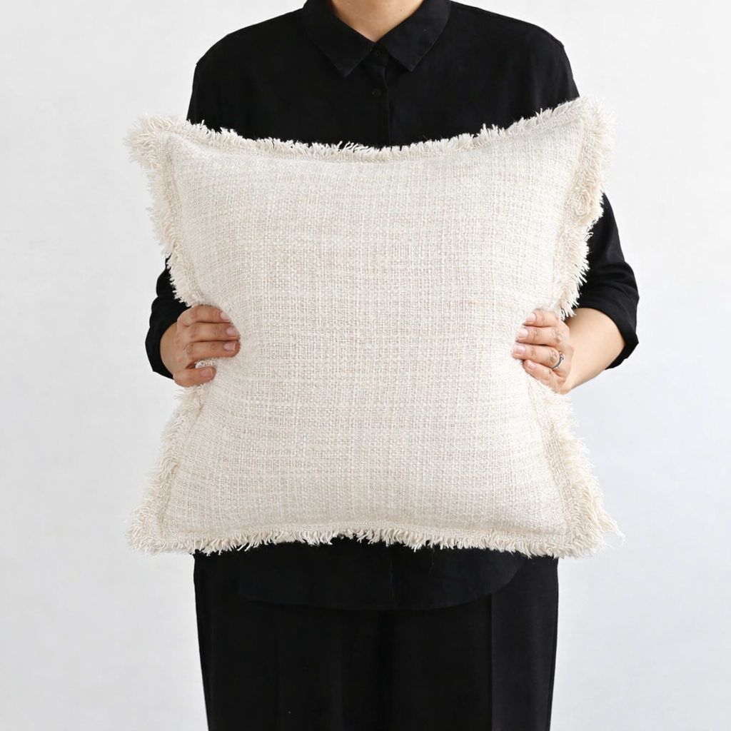 Natural Amara Cushion Cover - 55cm x 55cm