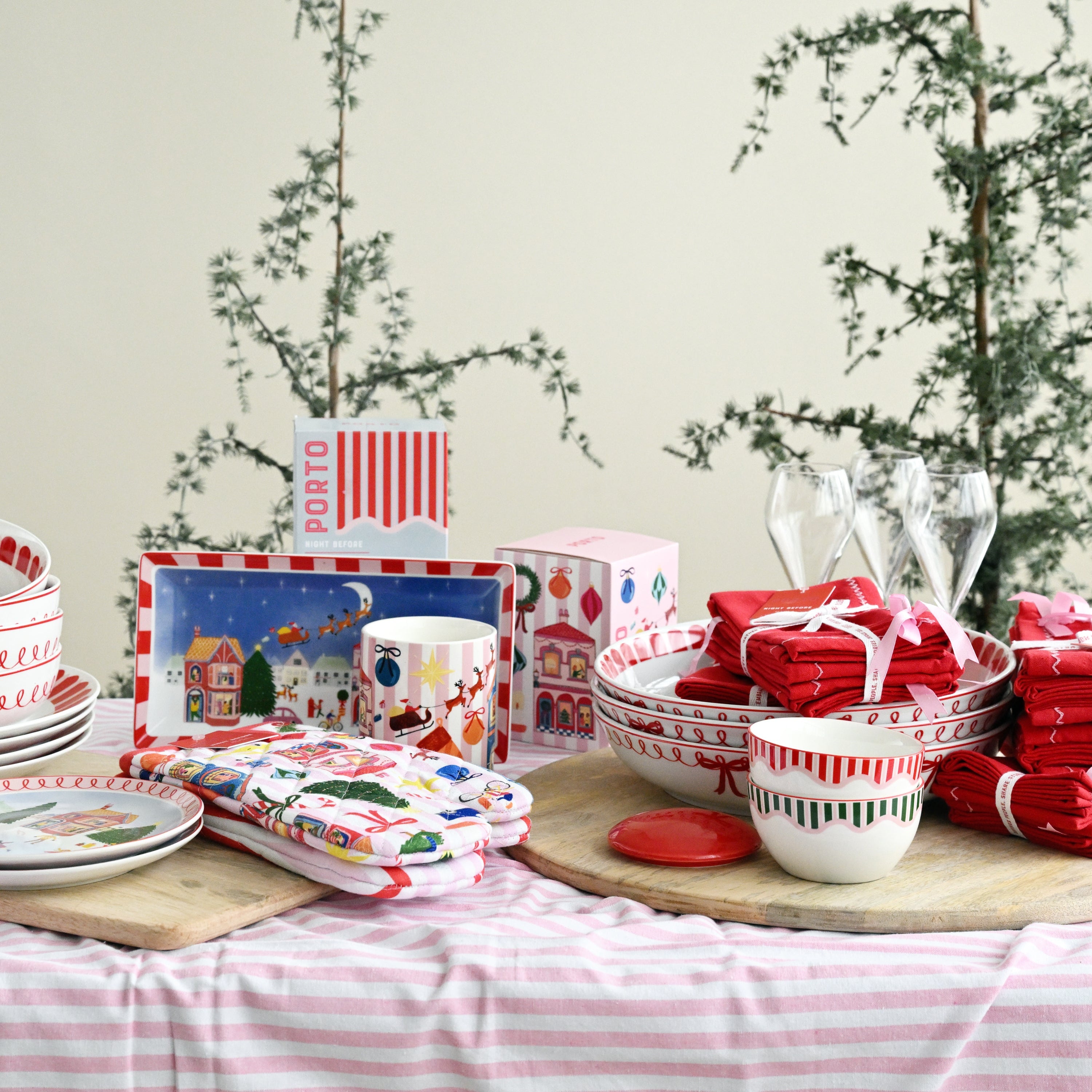 Night Before Rectangle Platter - 29cm 2