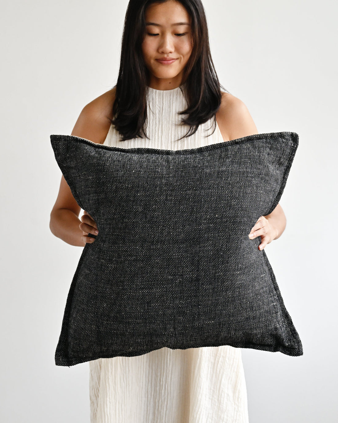 Nisha Charcoal Cushion Cover - 55cm x 55cm