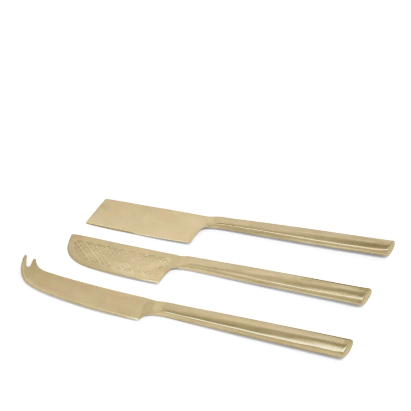 Novaro Cheese Knife Set Gold (Set of 3)