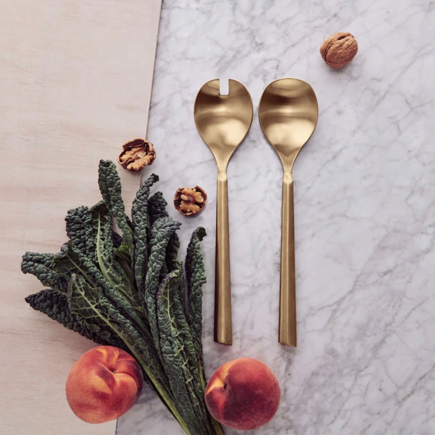 Novaro Salad Server Set Gold (Set of 2) - Dia 26cm