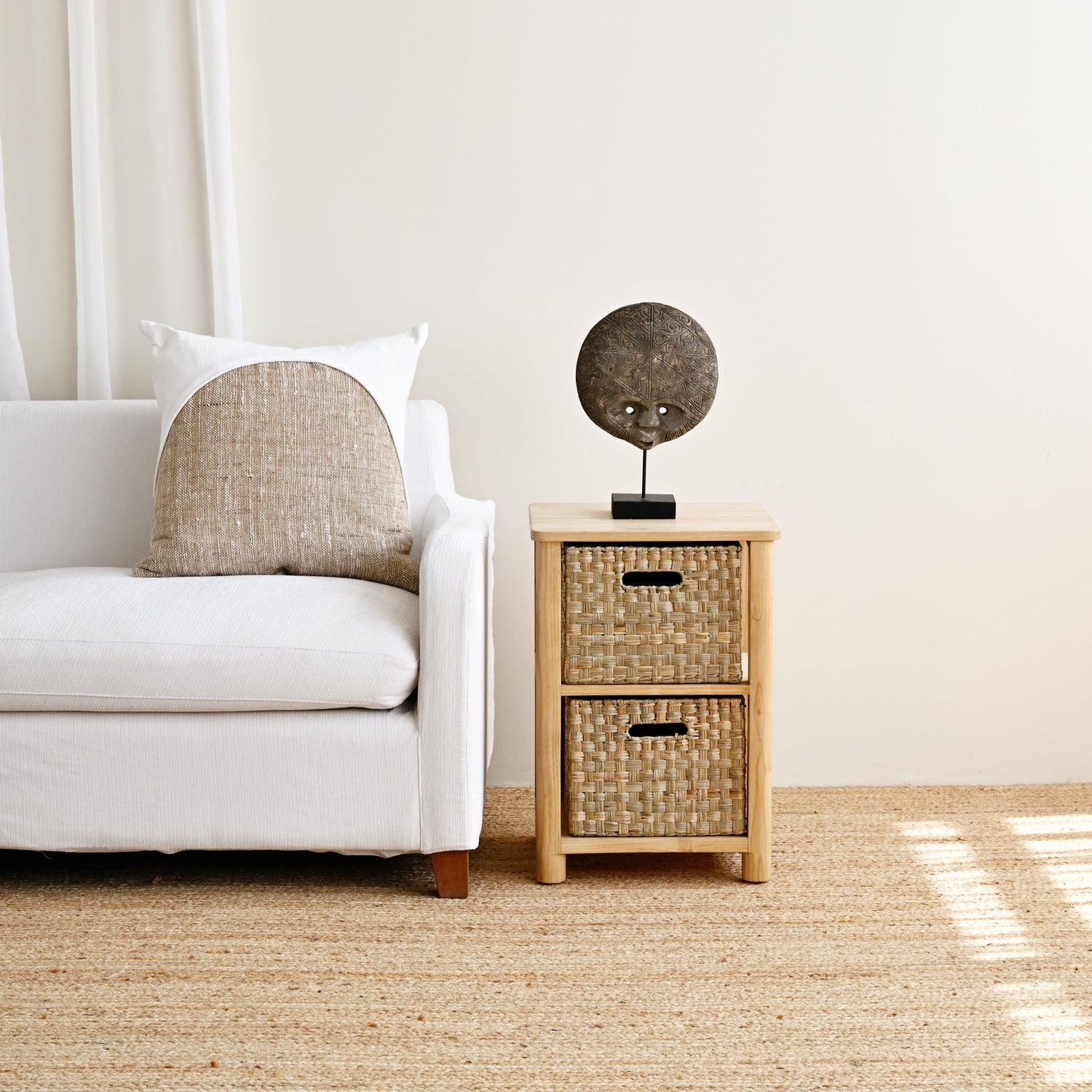 Palerma Side Cabinet with 2 Basket 3