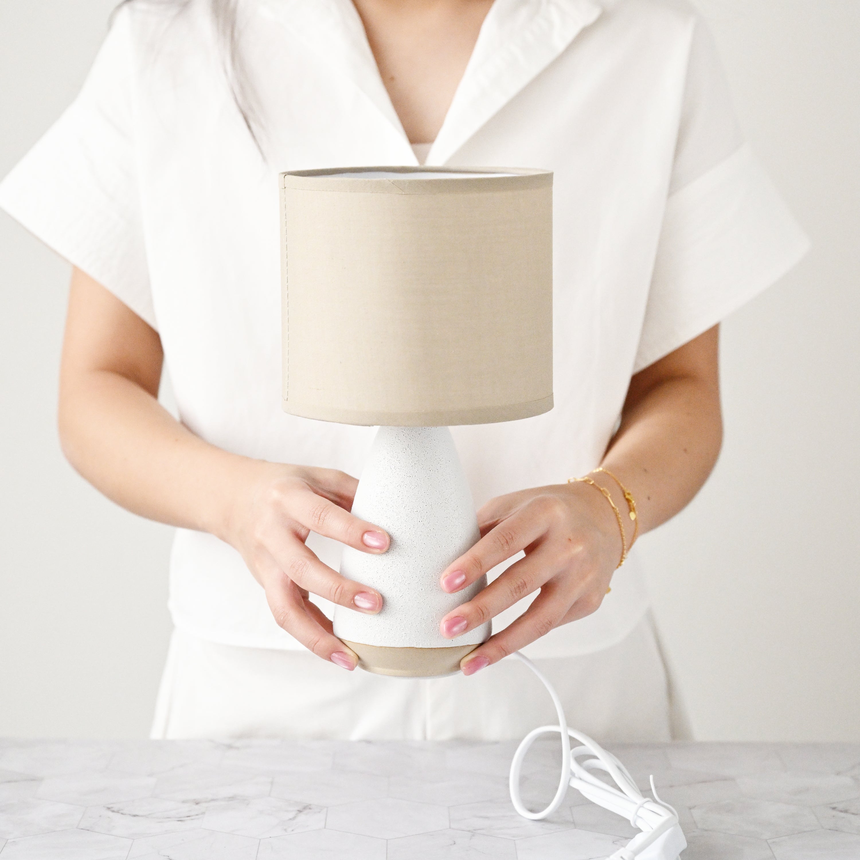 Paprica Table Lamp - White