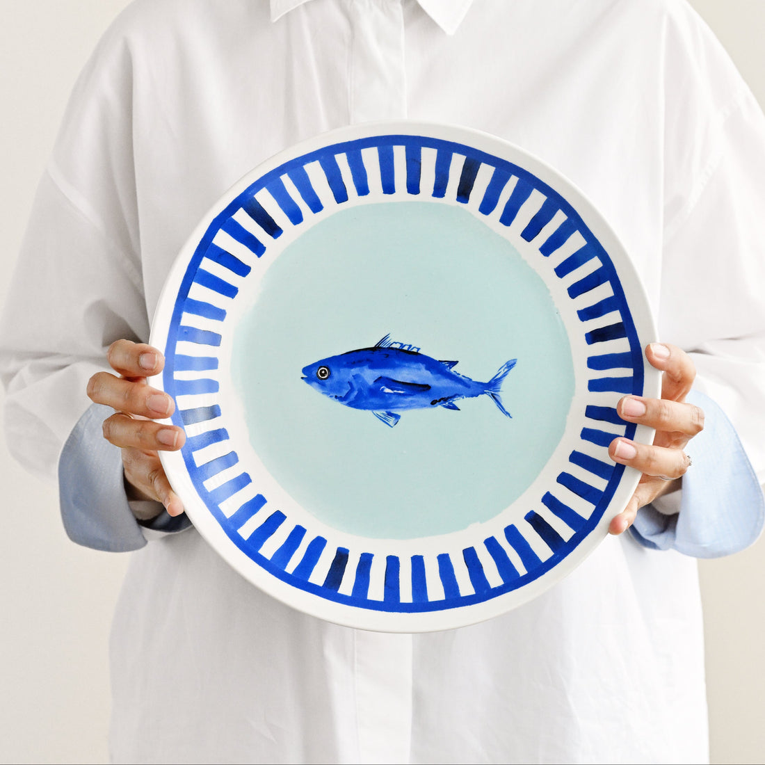 Porto Riviera Round Platter 30cm - Fish