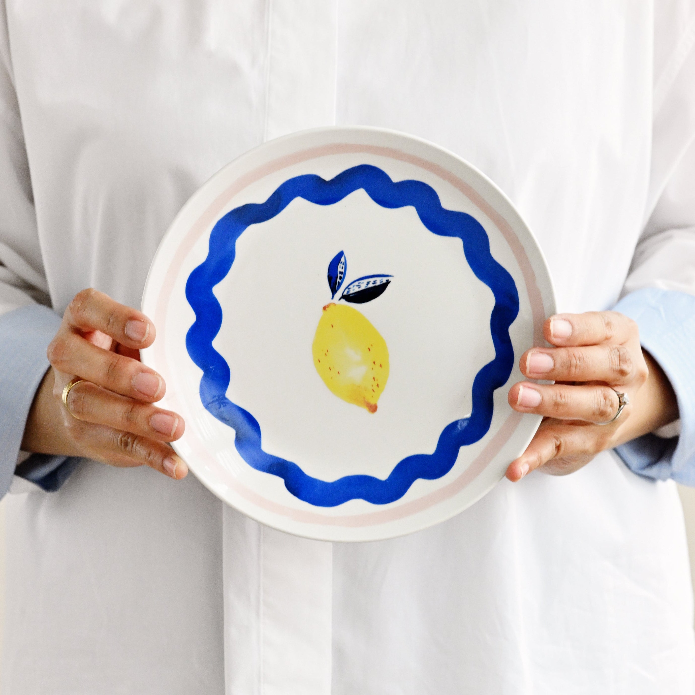 Porto Riviera Side Plate 20.5cm - Lemon