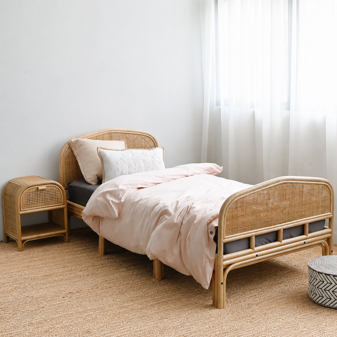 Rattan Junior Bed