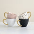 Speckle Mugs Gold Handle - Set of 4