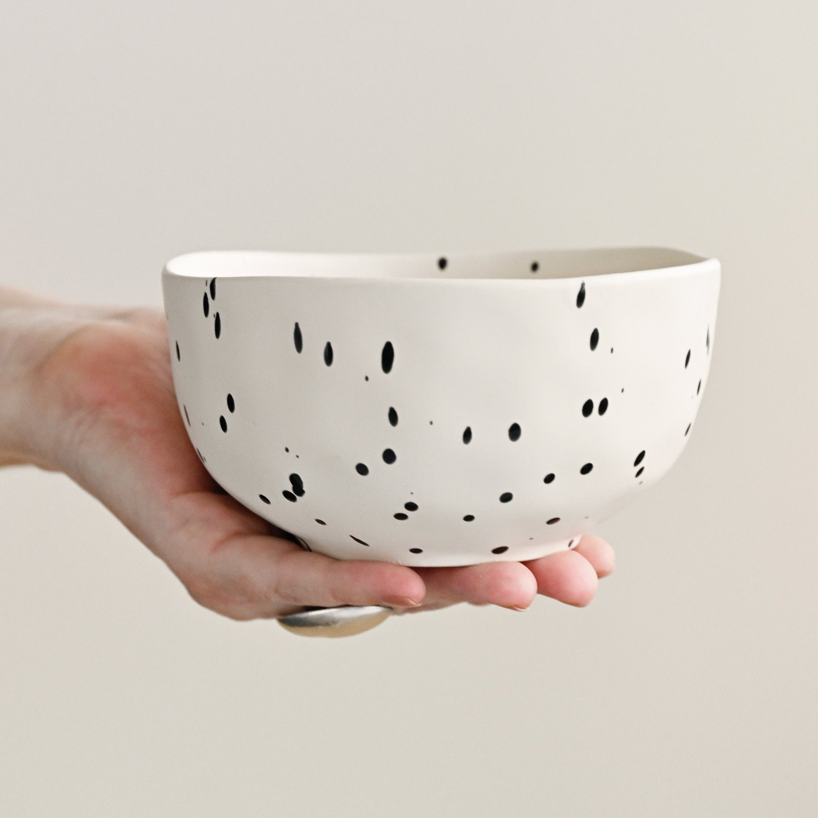 Speckle Noodle Bowl 14cm - Polka