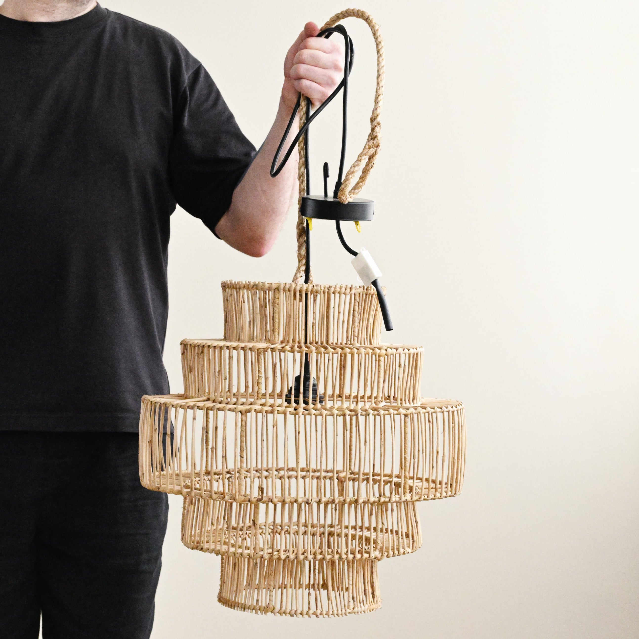 Spiral Rattan Pendant Lamp 1