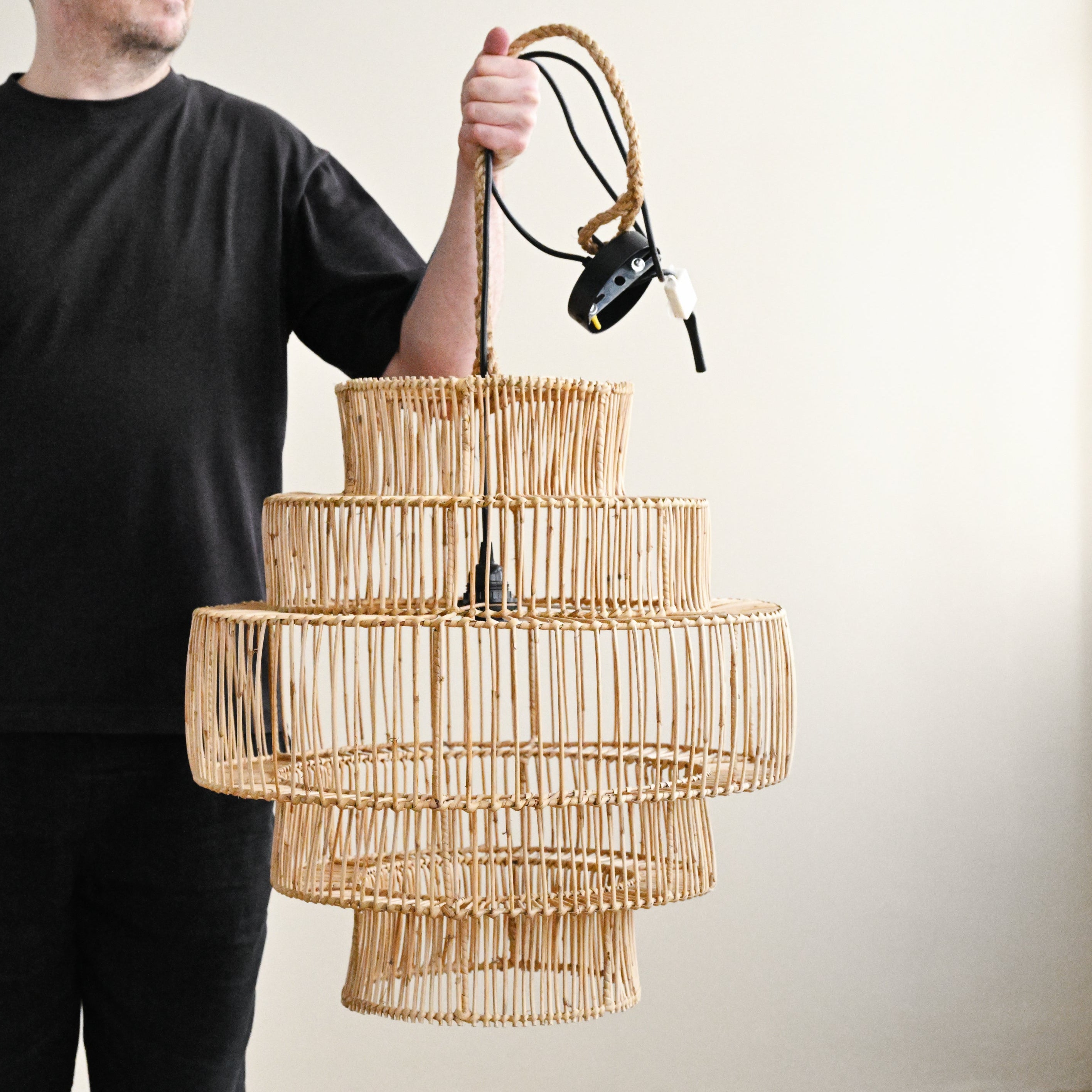 Spiral Rattan Pendant Lamp 2
