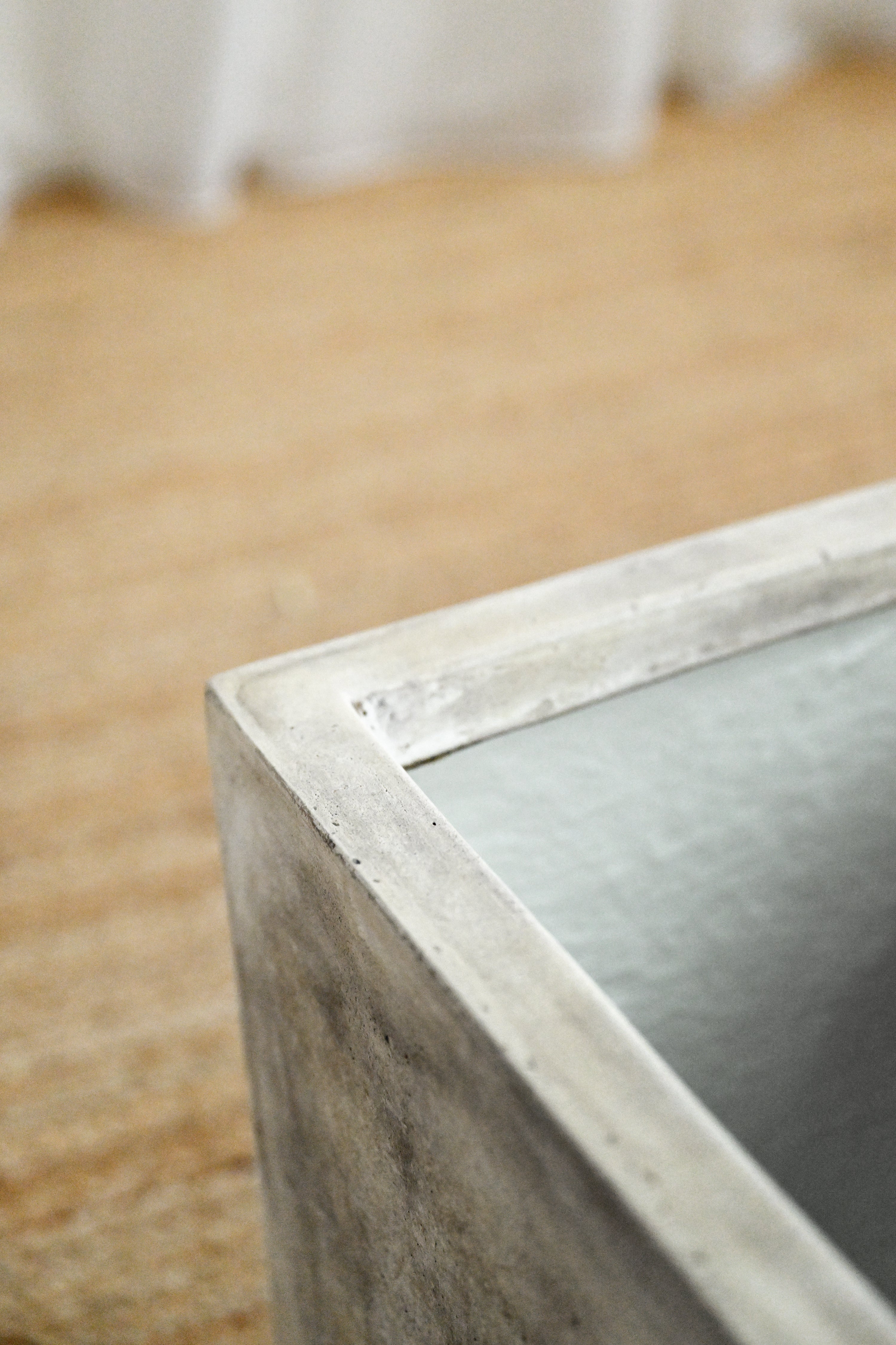 Oyster Square Concrete Planter