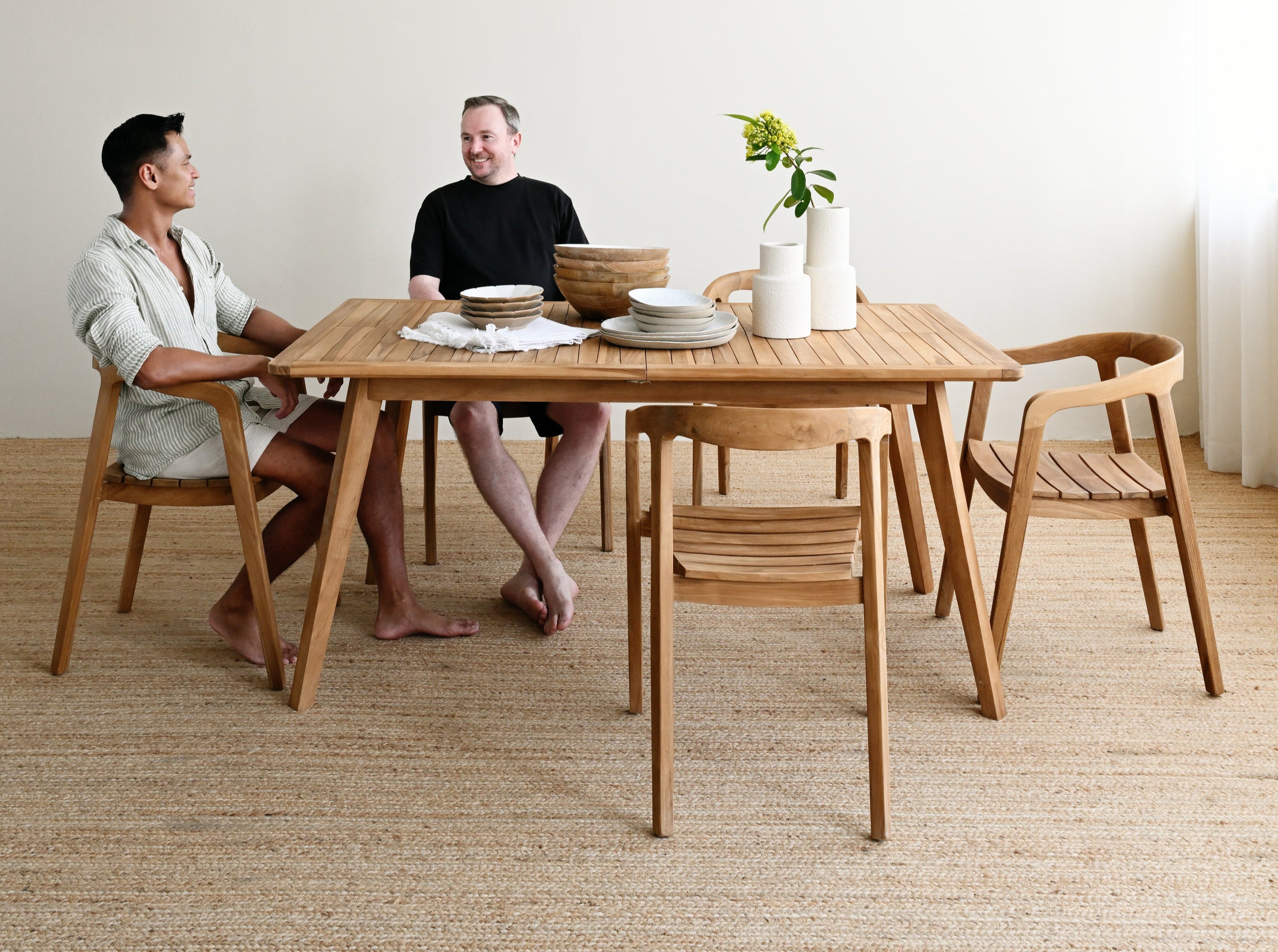 Tambora Extendable Teak Dining Table 3