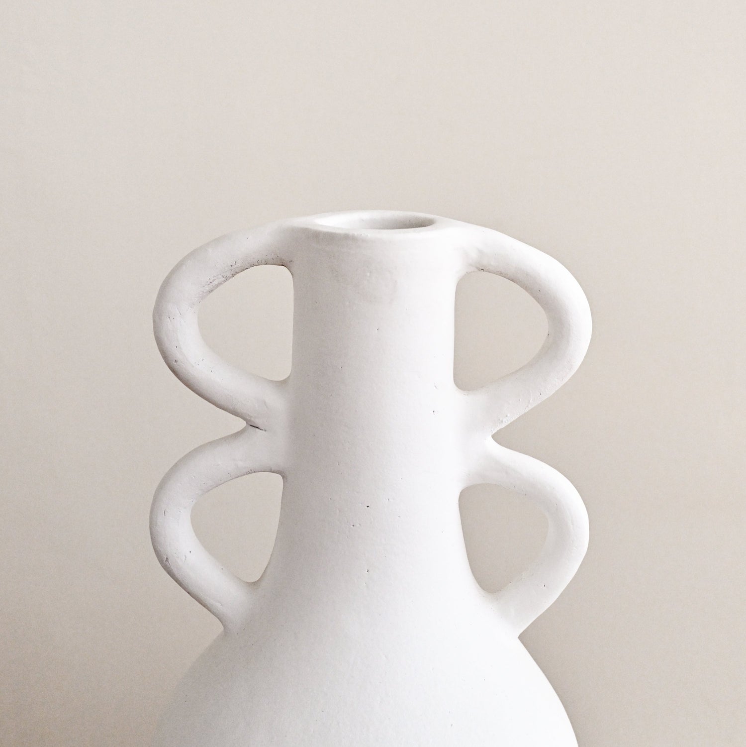 Terracotta Vase with Butterfly Handle 1