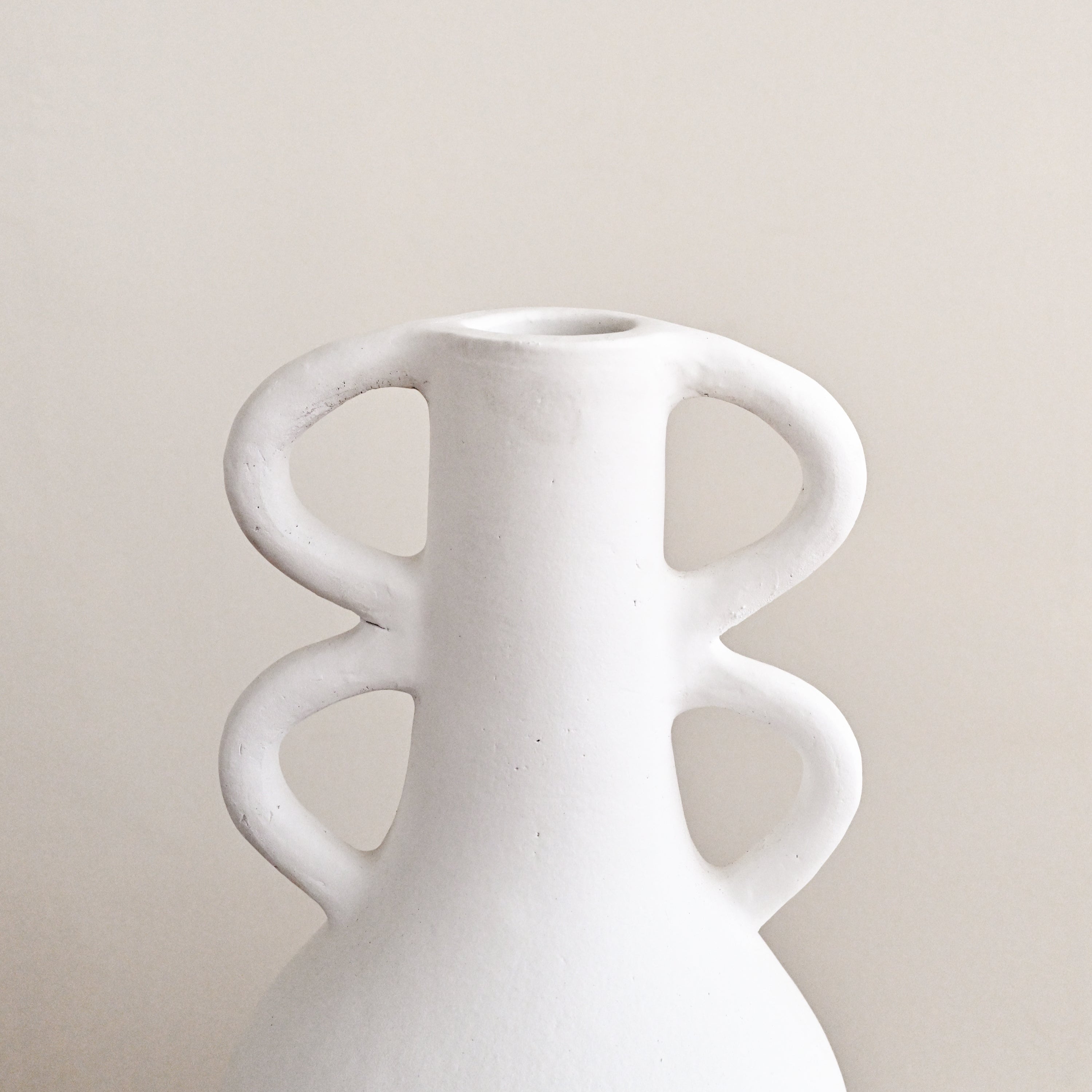 Terracotta Vase with Butterfly Handle 1