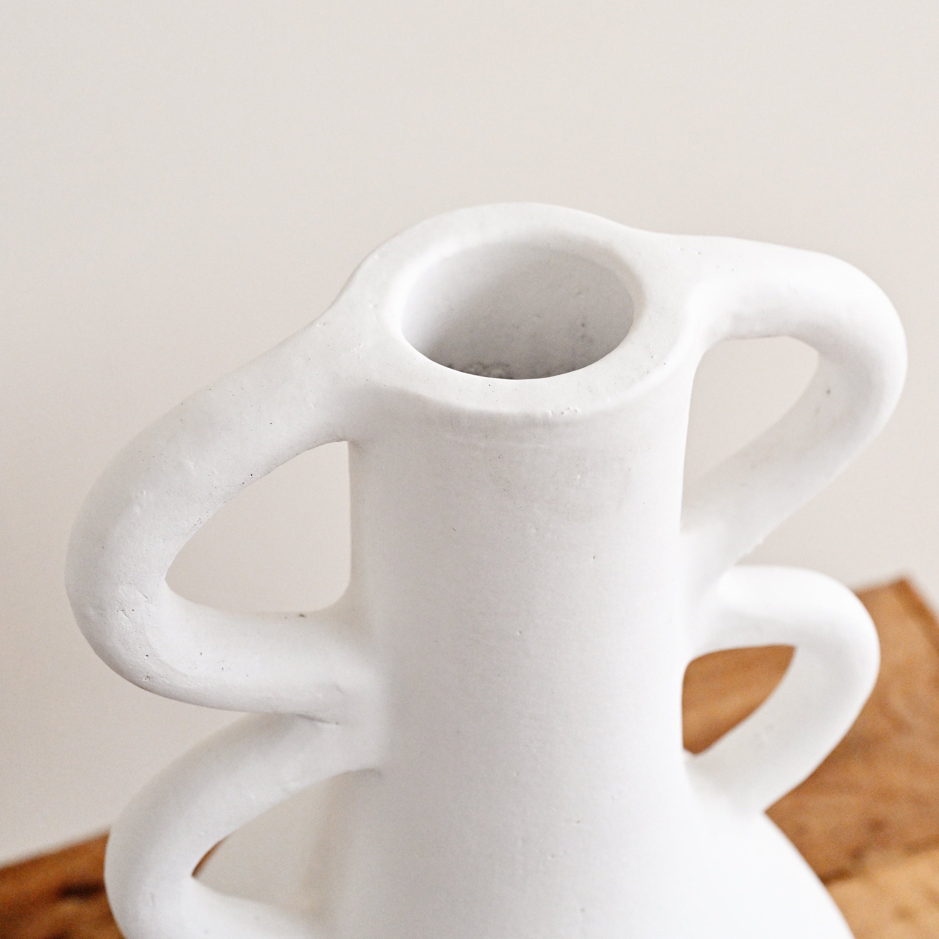 Terracotta Vase with Butterfly Handle 2