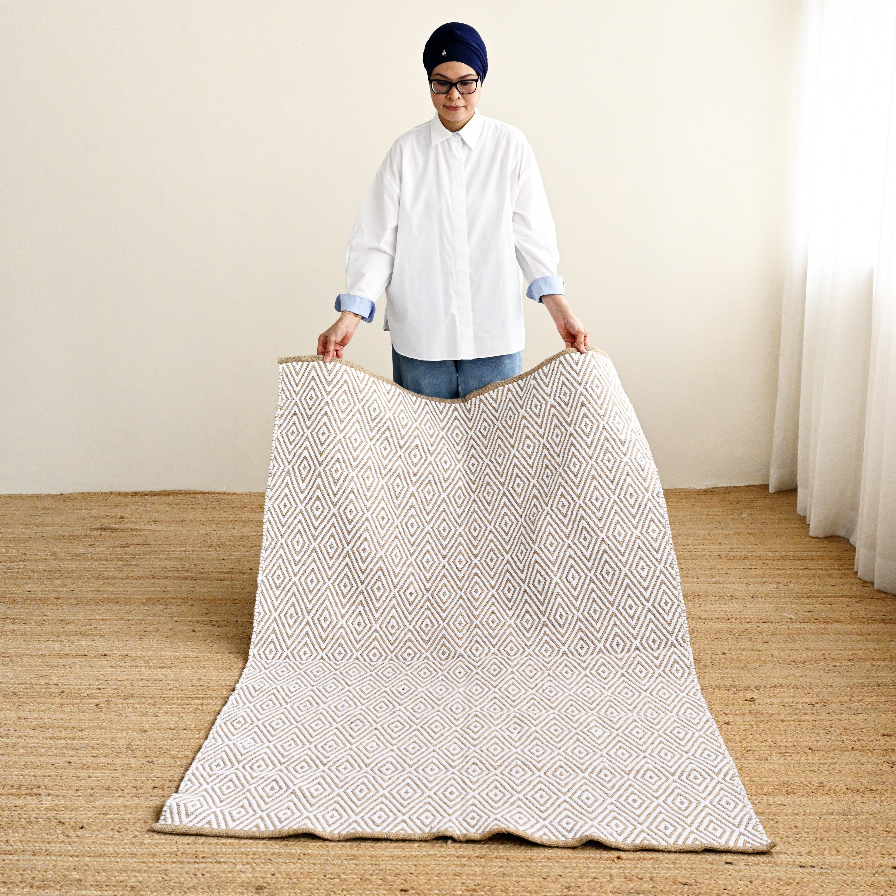 Tribal Rectangular Jute Mat