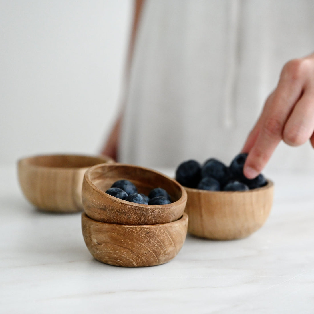 Teak Dip Bowl