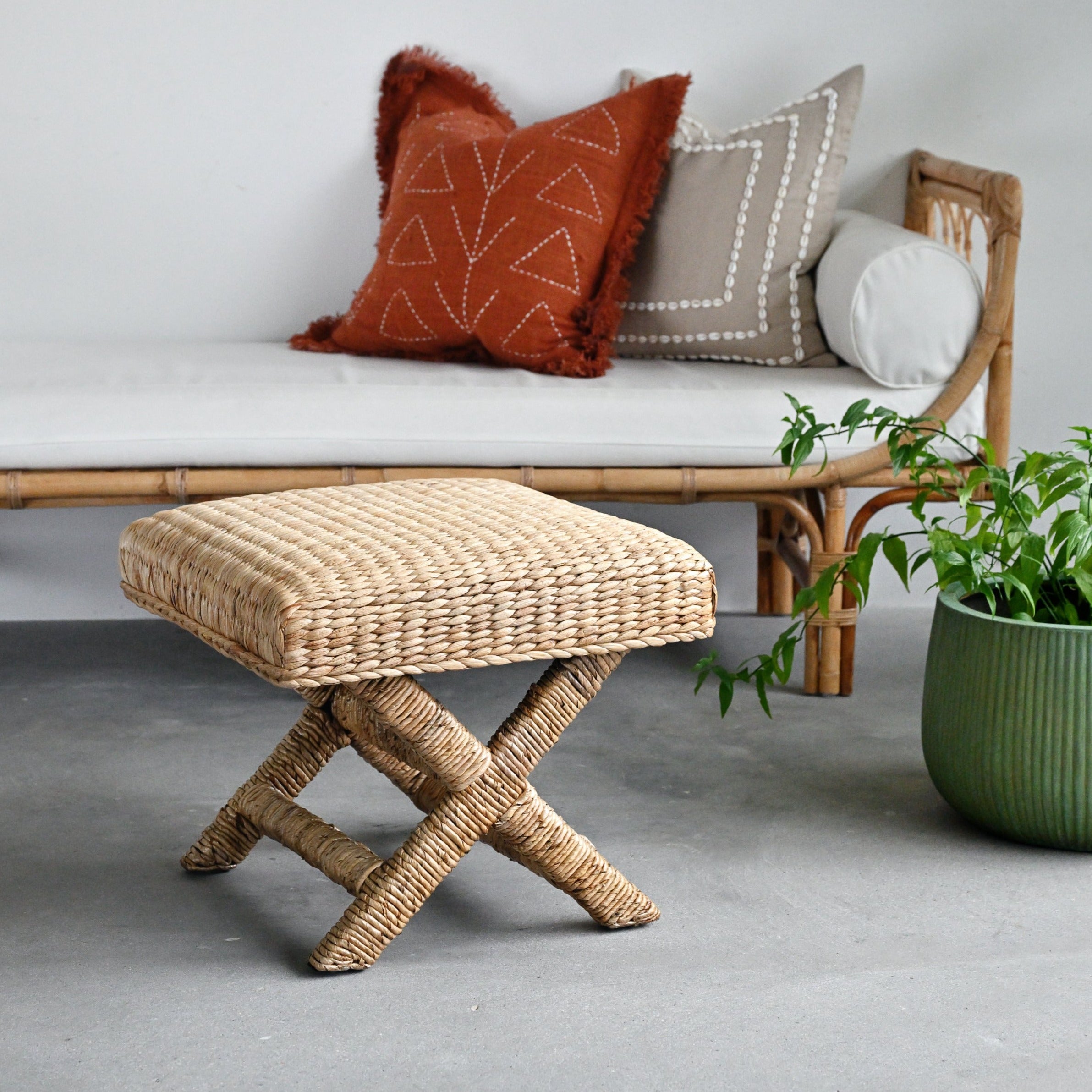 Krakow Water Hyacinth Stool