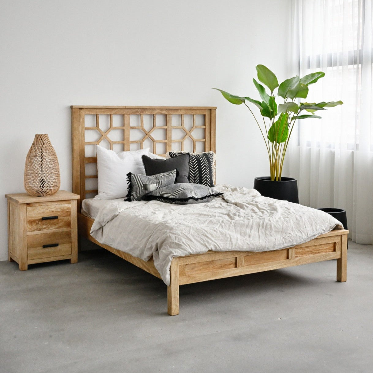 Santorini Bed - Natural