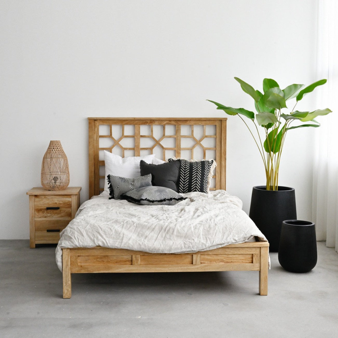 Santorini Bed - Natural