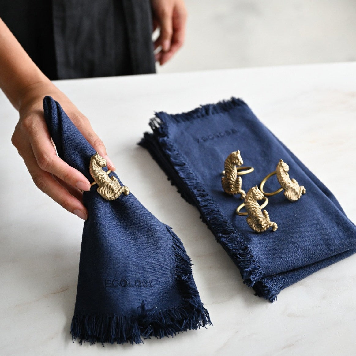 Fray Lapis Napkin (Set of 4)