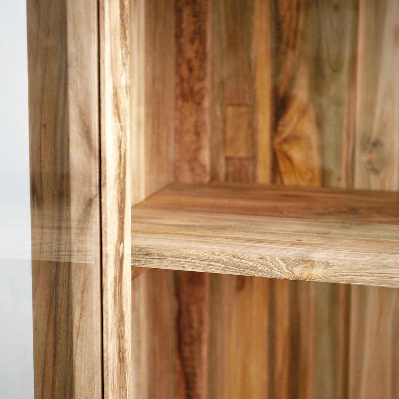 Reclaimed Teak Glass Cabinet
