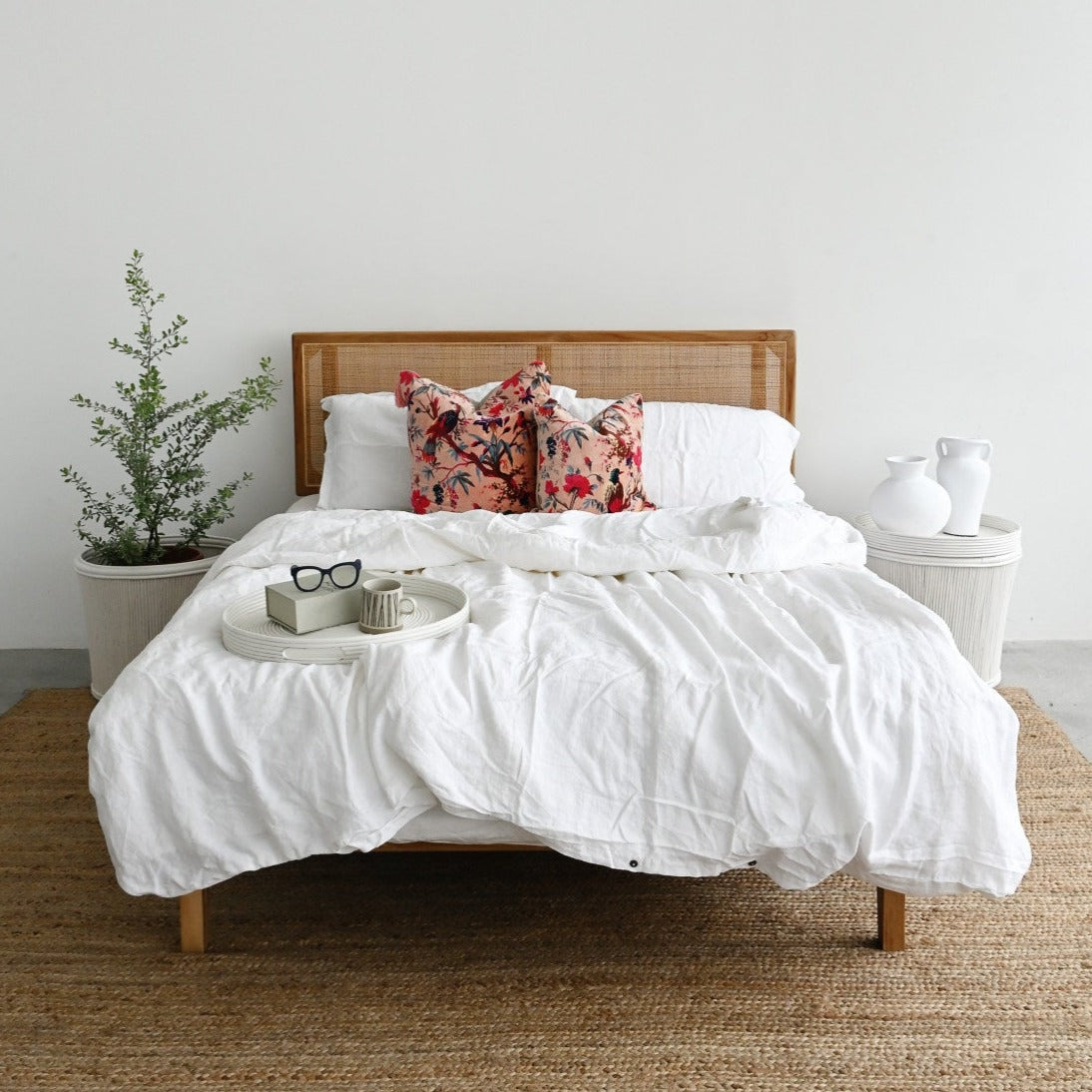 Havana Bed - Teak &amp; Rattan