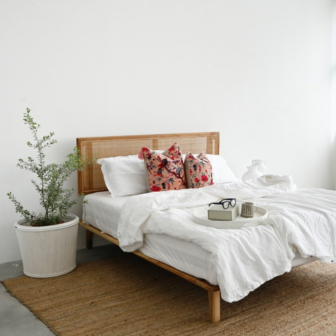 Havana Bed - Teak & Rattan