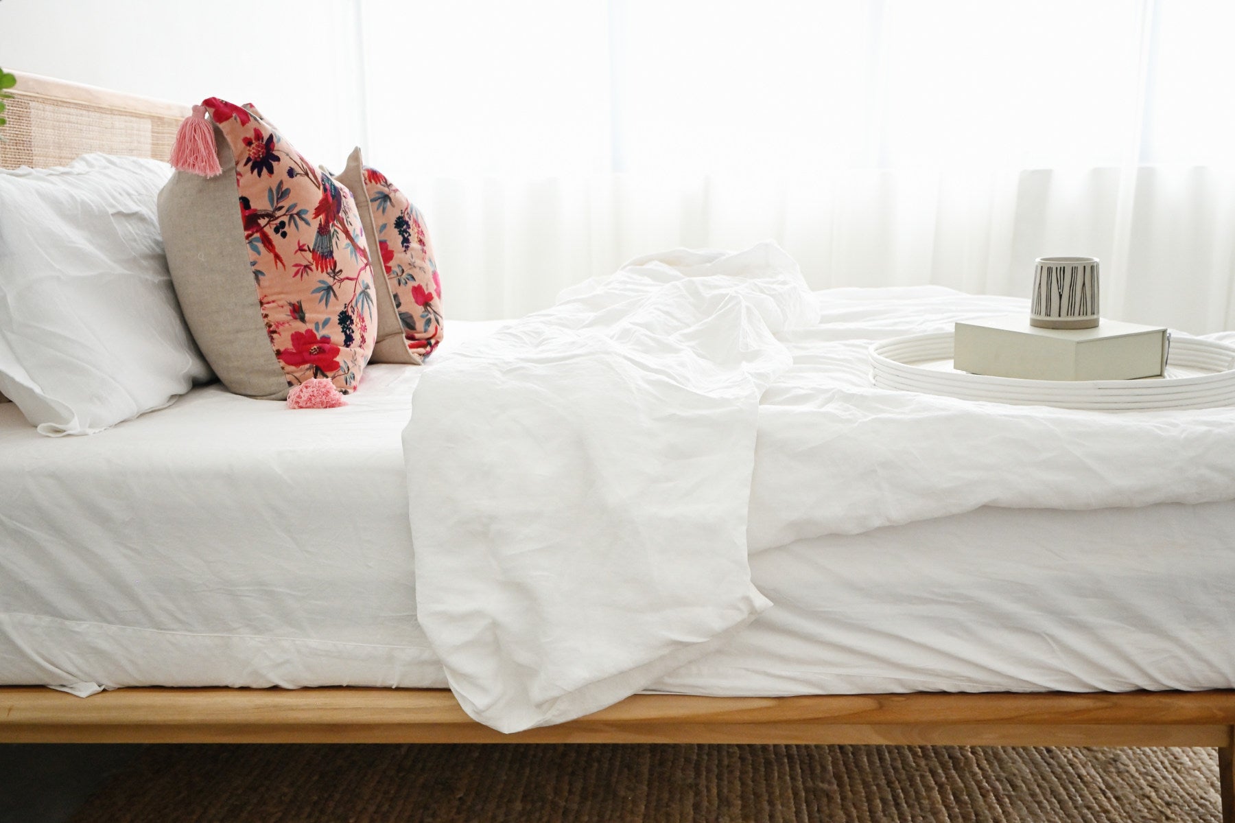 Havana Bed - Teak & Rattan