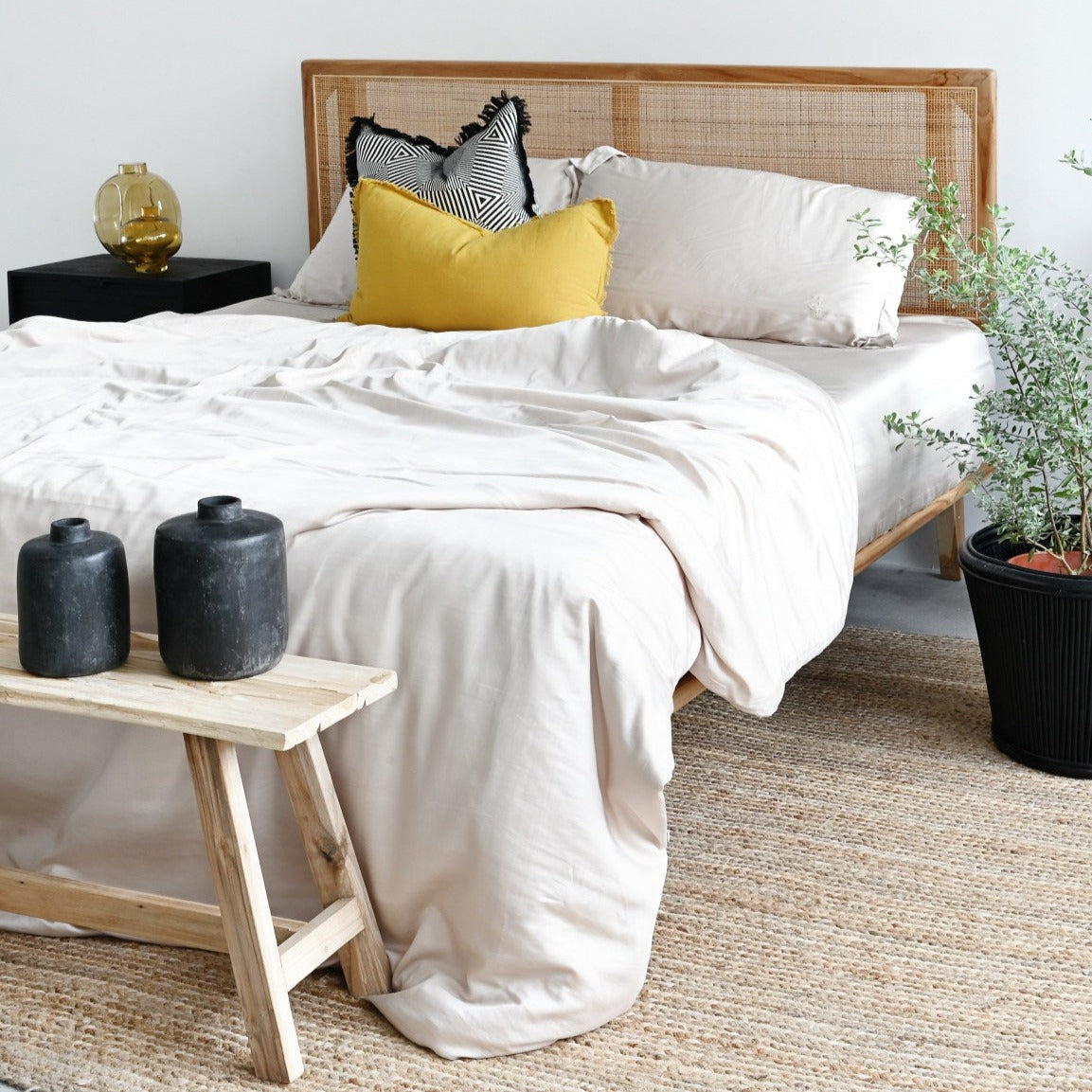 Havana Bed - Teak & Rattan