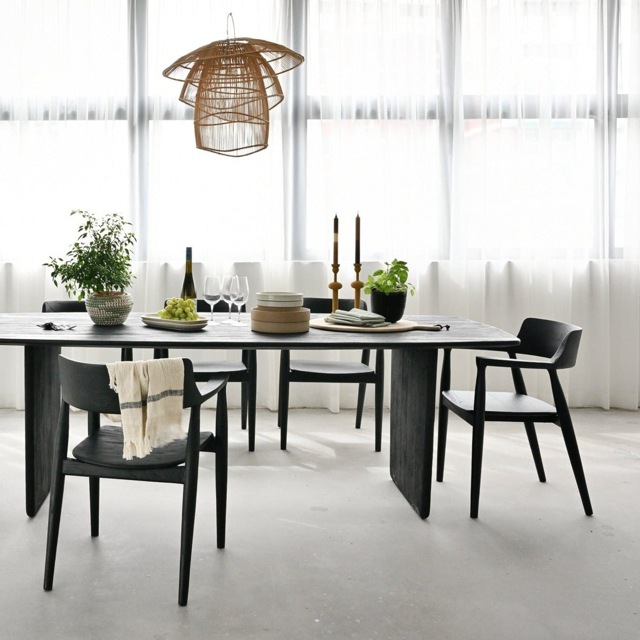 Hiro Dining Chair - Black