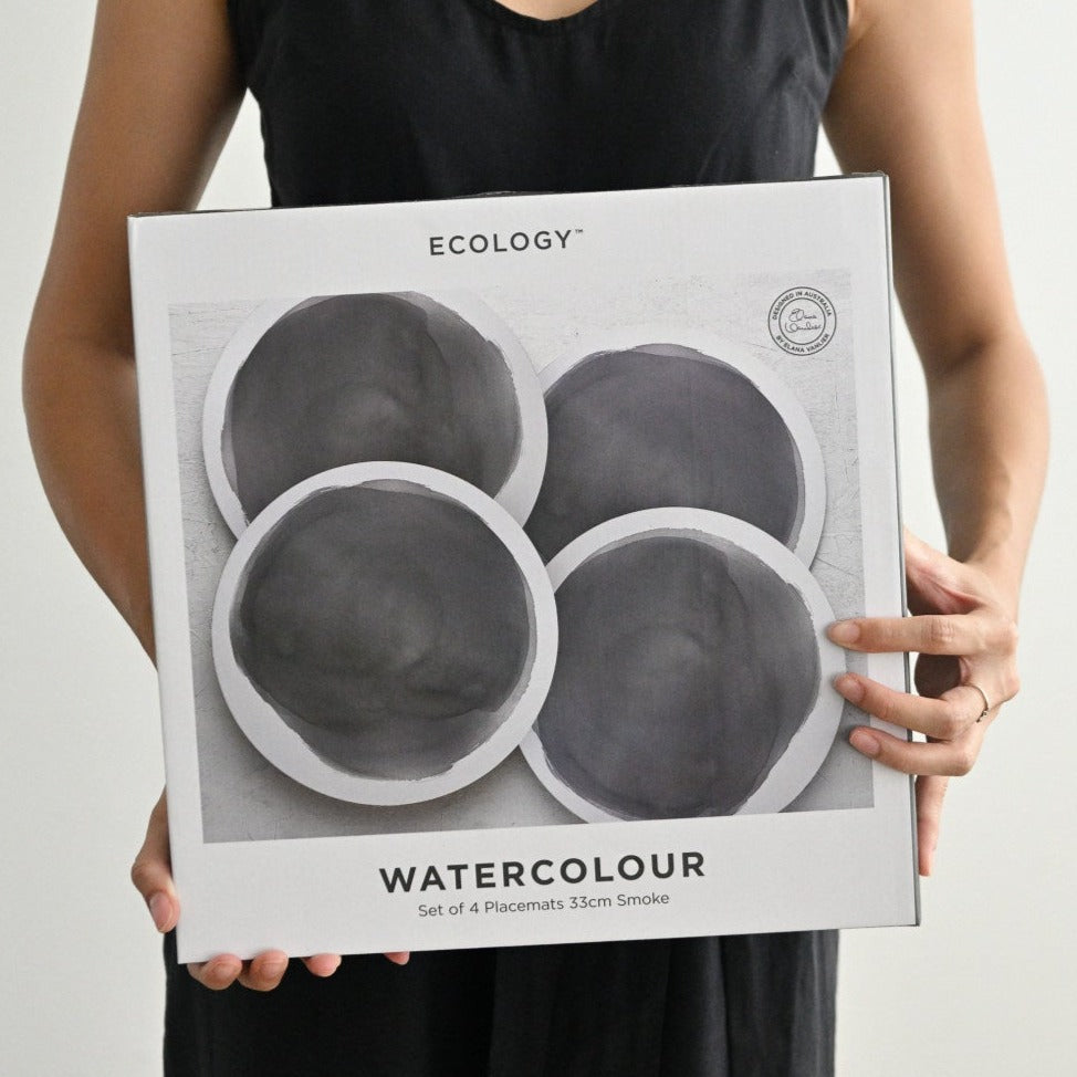Smoke Watercolour Placemats (Set of 4)