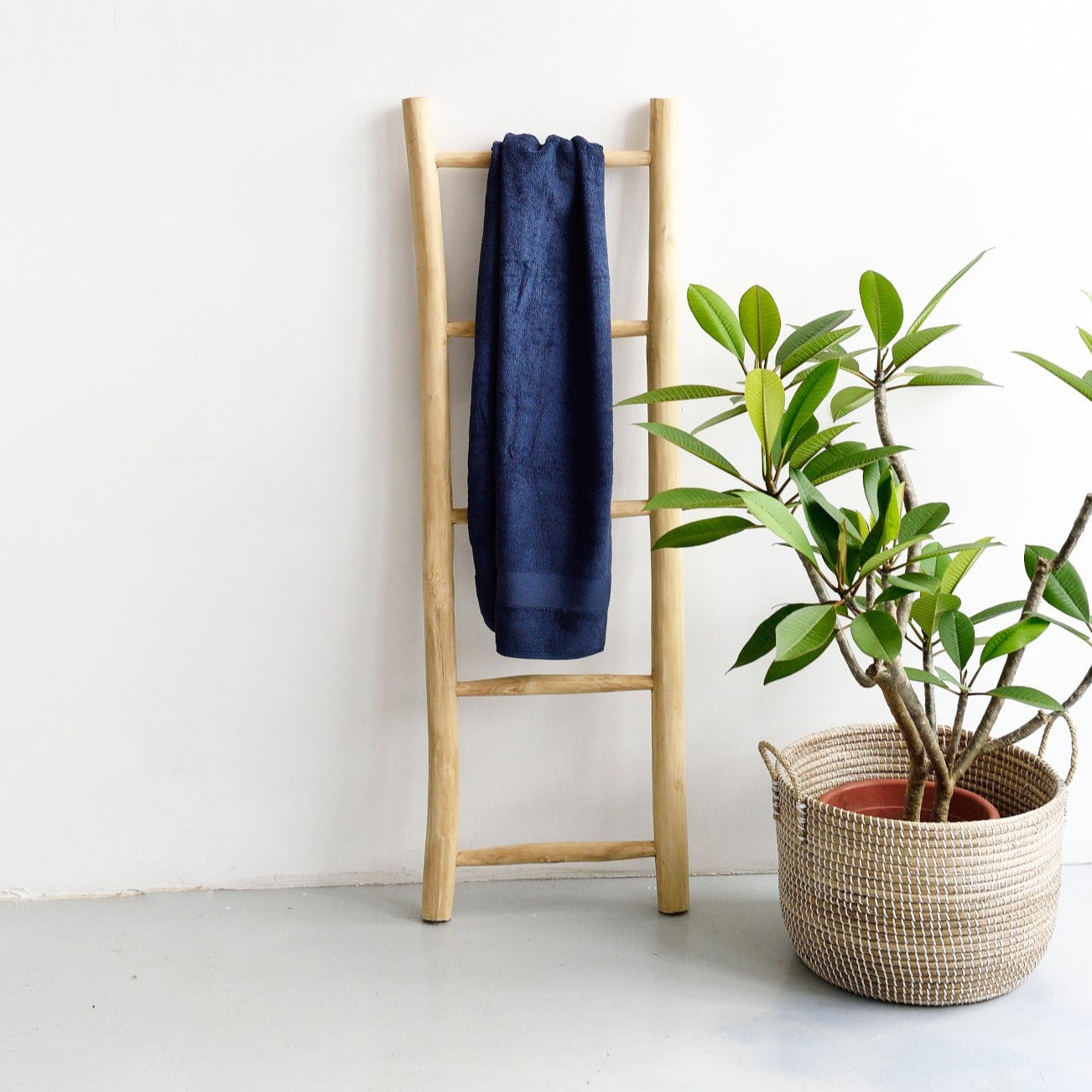 Natural Teak Ladder