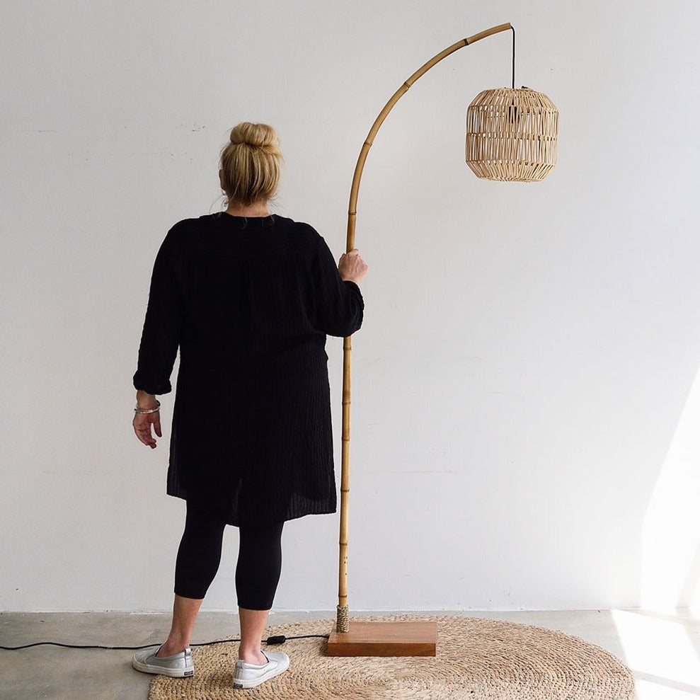 Bungalow standing lamp by Island Living