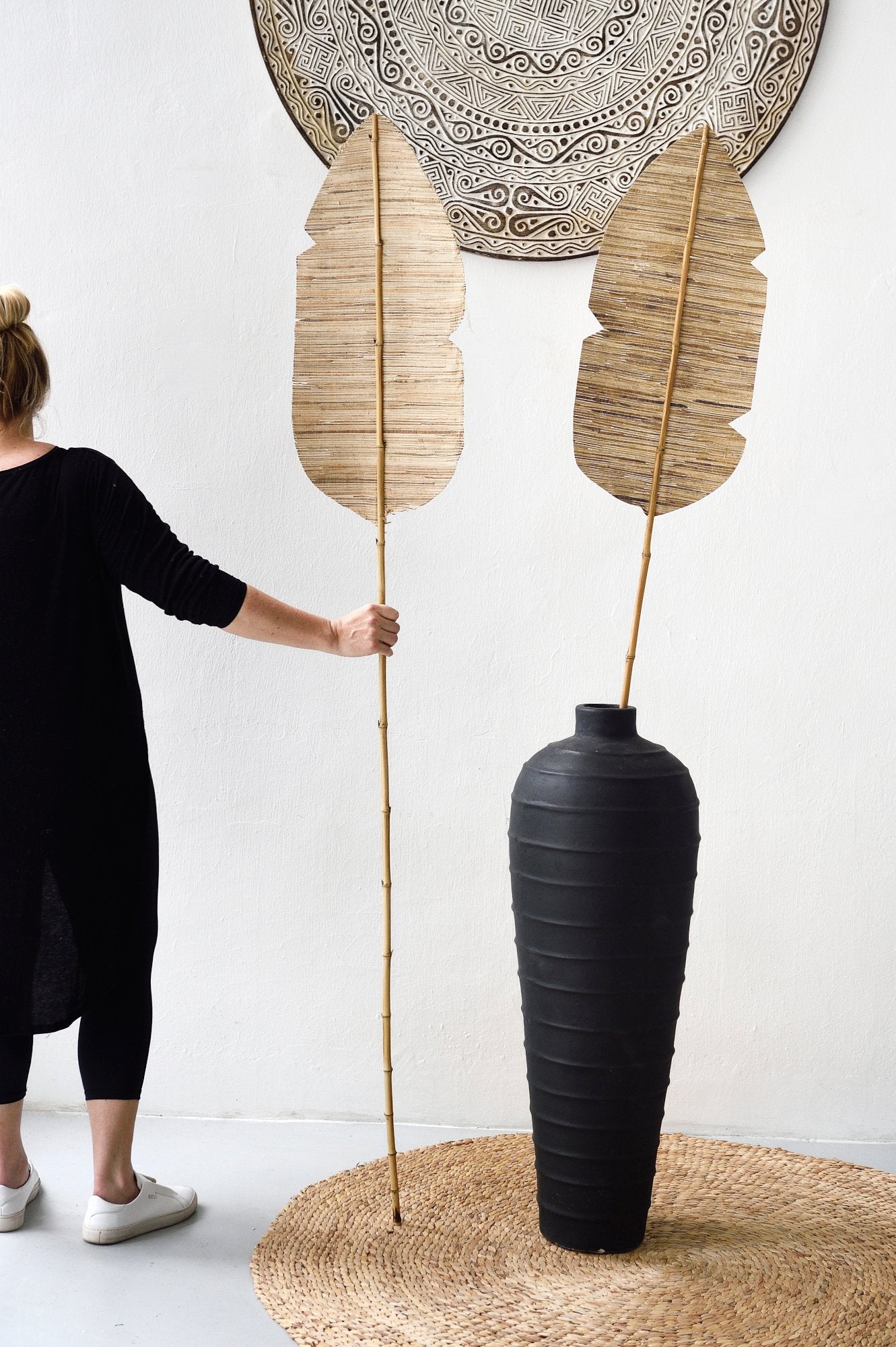 Dried Banana Leaf Decor