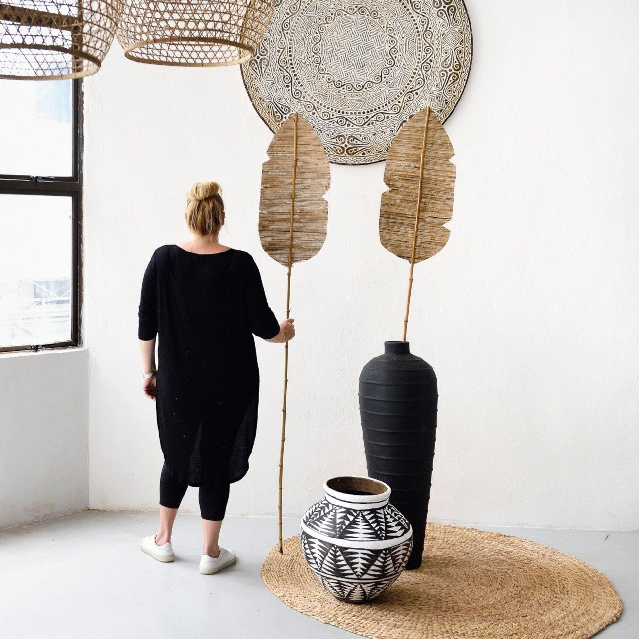 Dried Banana Leaf Decor