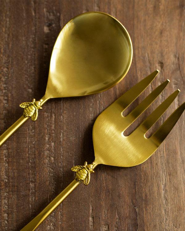 Firefly Salad Server (Set of 2) by Nicobar