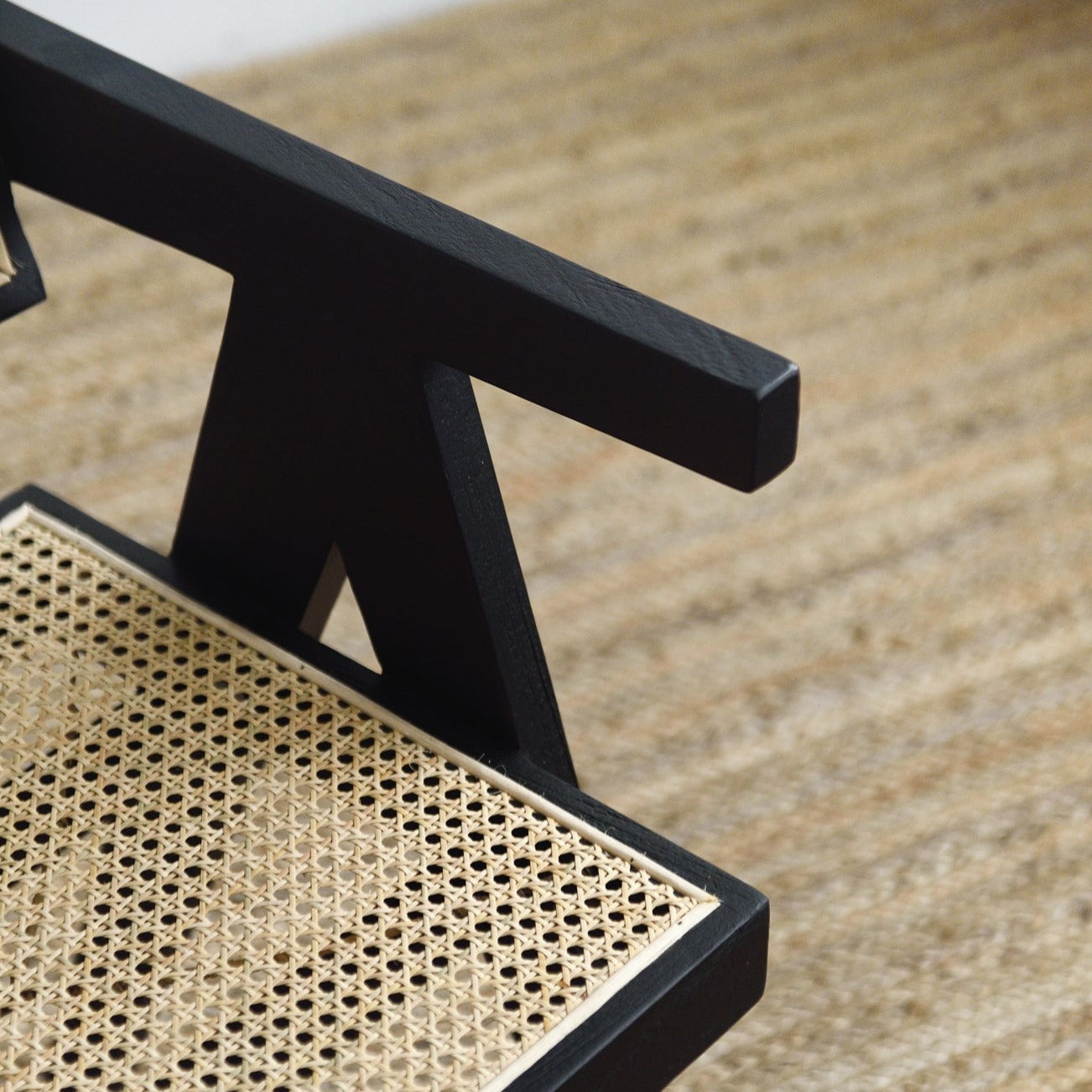 Molly Teak Dining Chair - Black