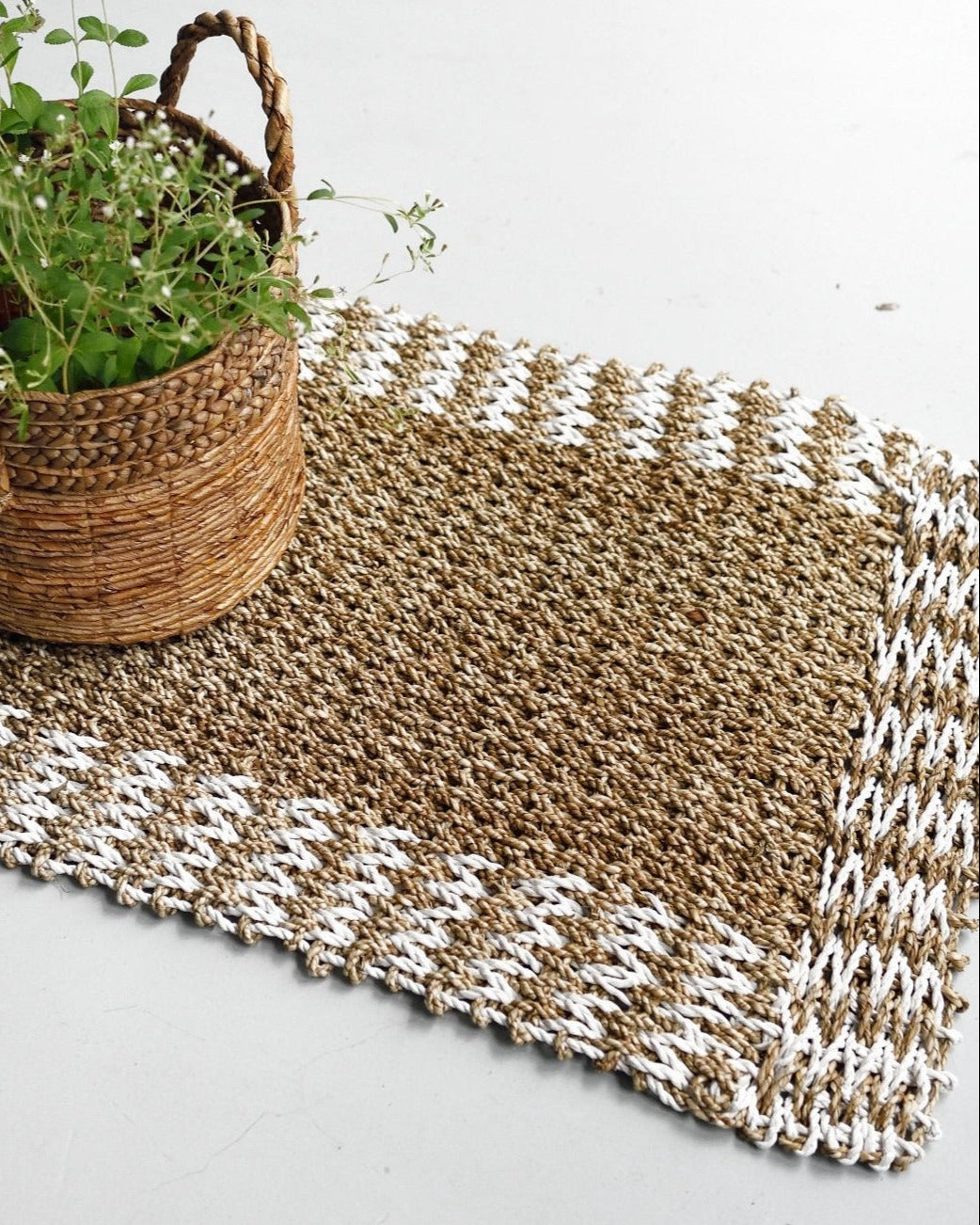 Rectangle Pattern Floor Mat - Decor
