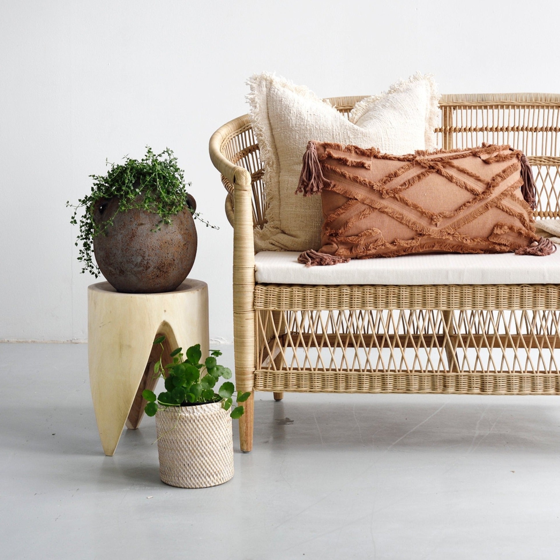 Tobacco Bohemian Cushion 60cm x 35cm - Cushions
