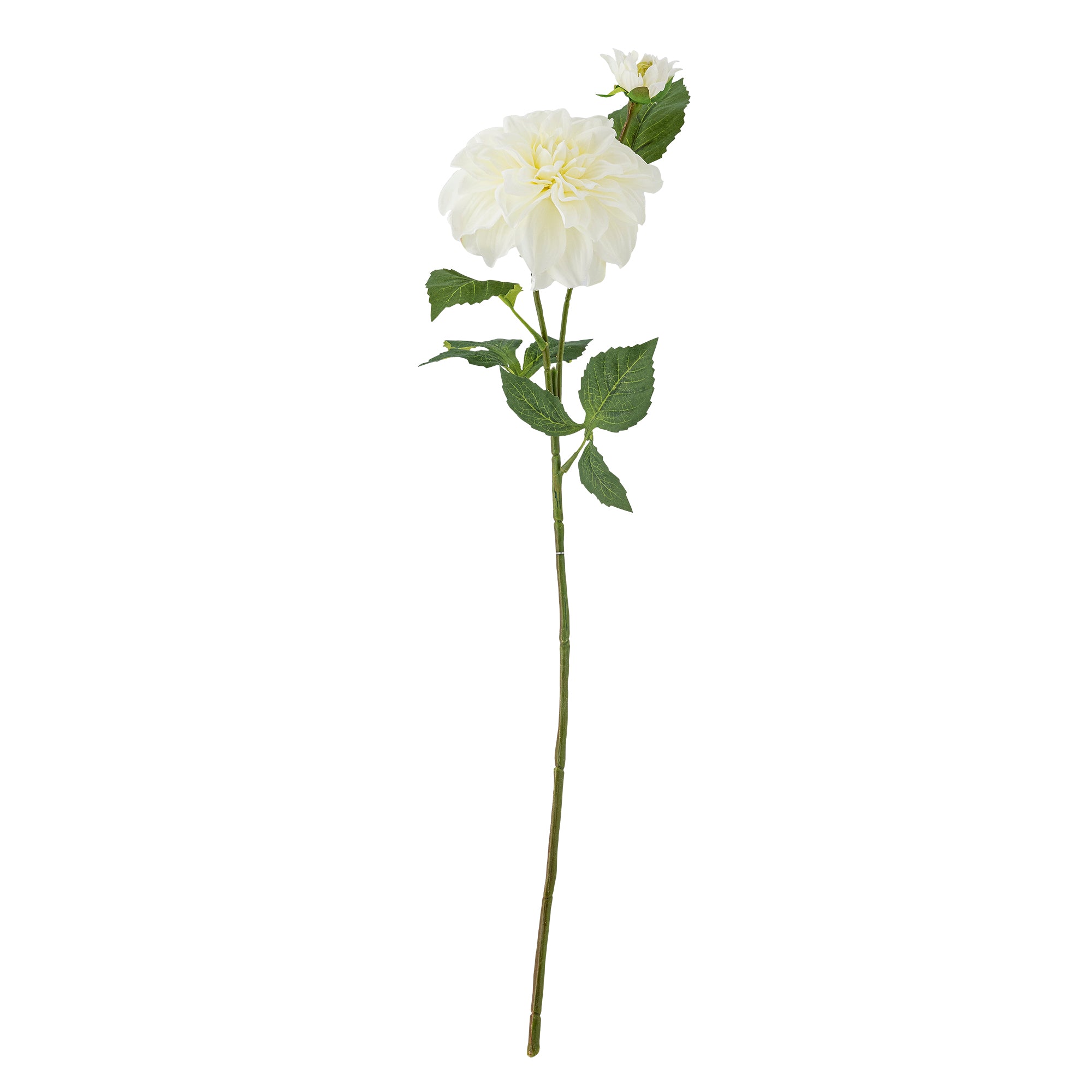 Artificial Dahlia Stem - White
