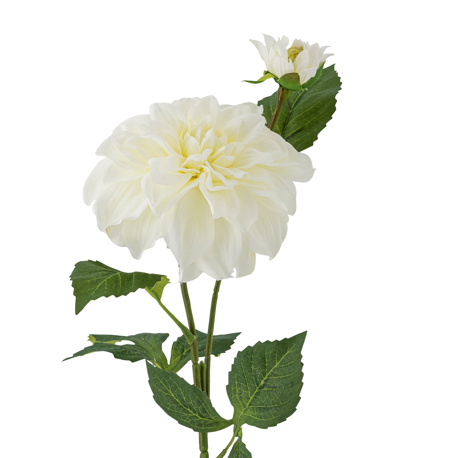Artificial Dahlia Stem - White