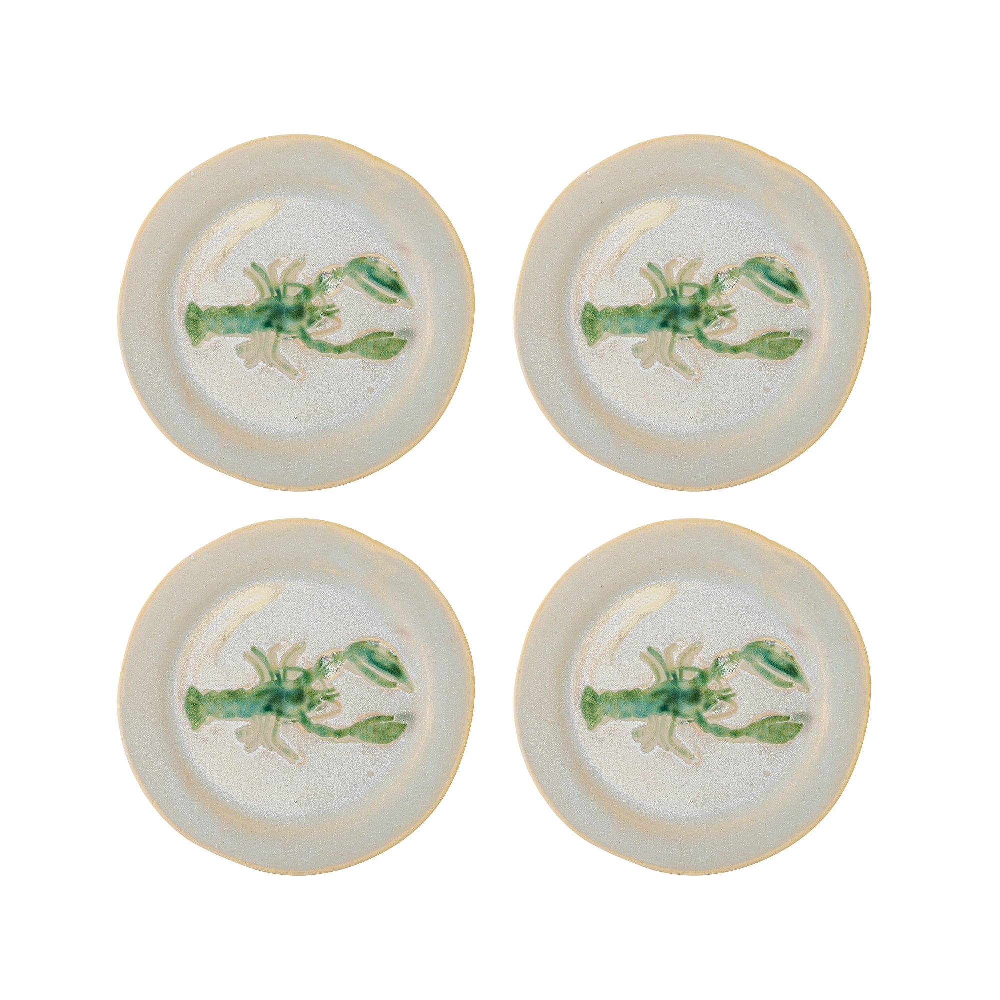 Hadden Side Plate Green Set of 4 - Lobster