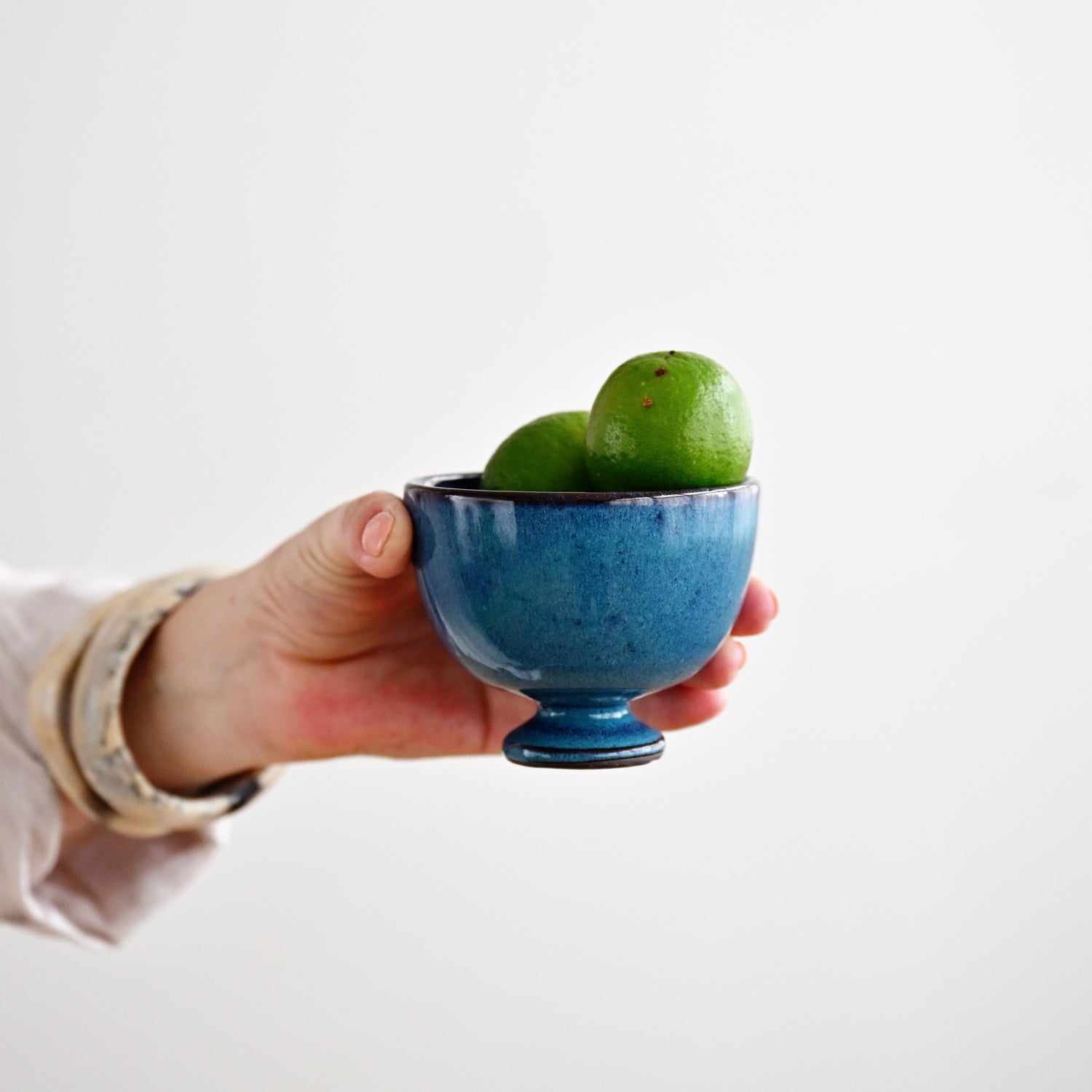 Glossy Byzantine Blue Dessert Cup