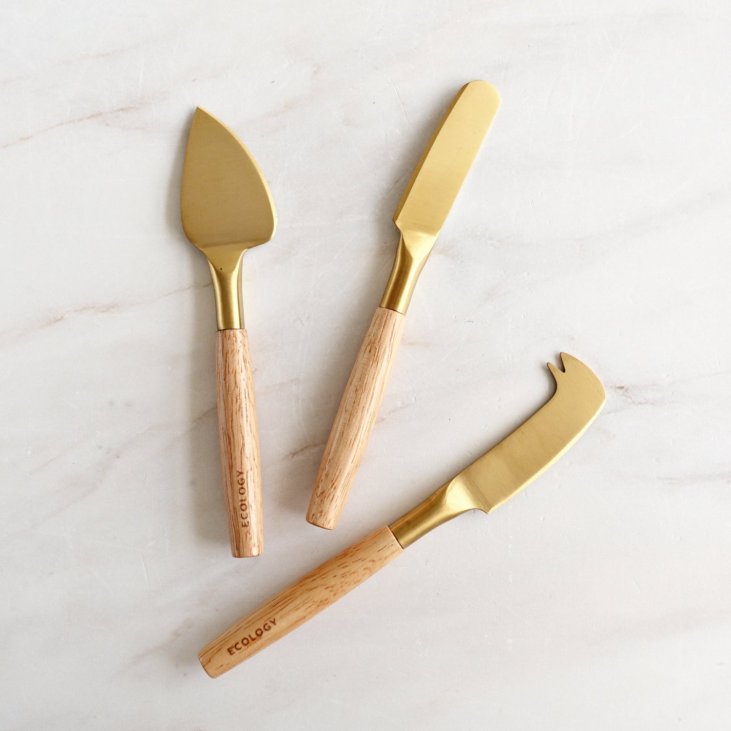 Alto Cheese Knives Gold - Set of 3