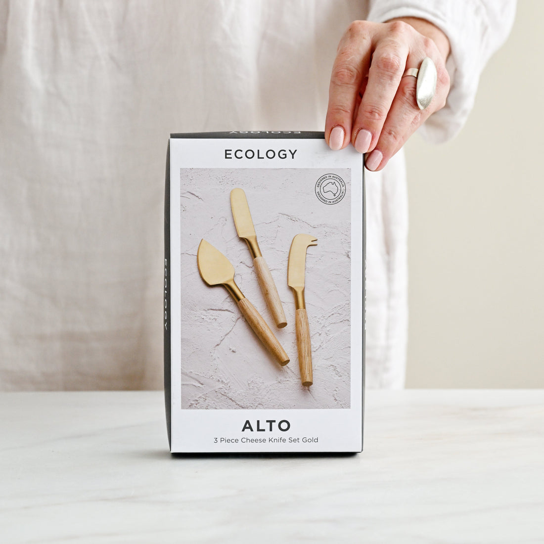 Alto Cheese Knives Gold - Set of 3 1