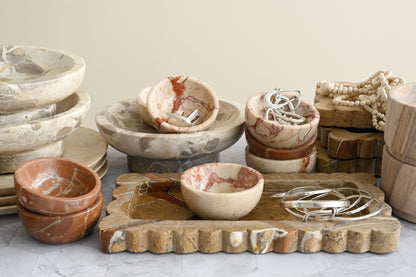 Artifact Scallop Marble Tray 6