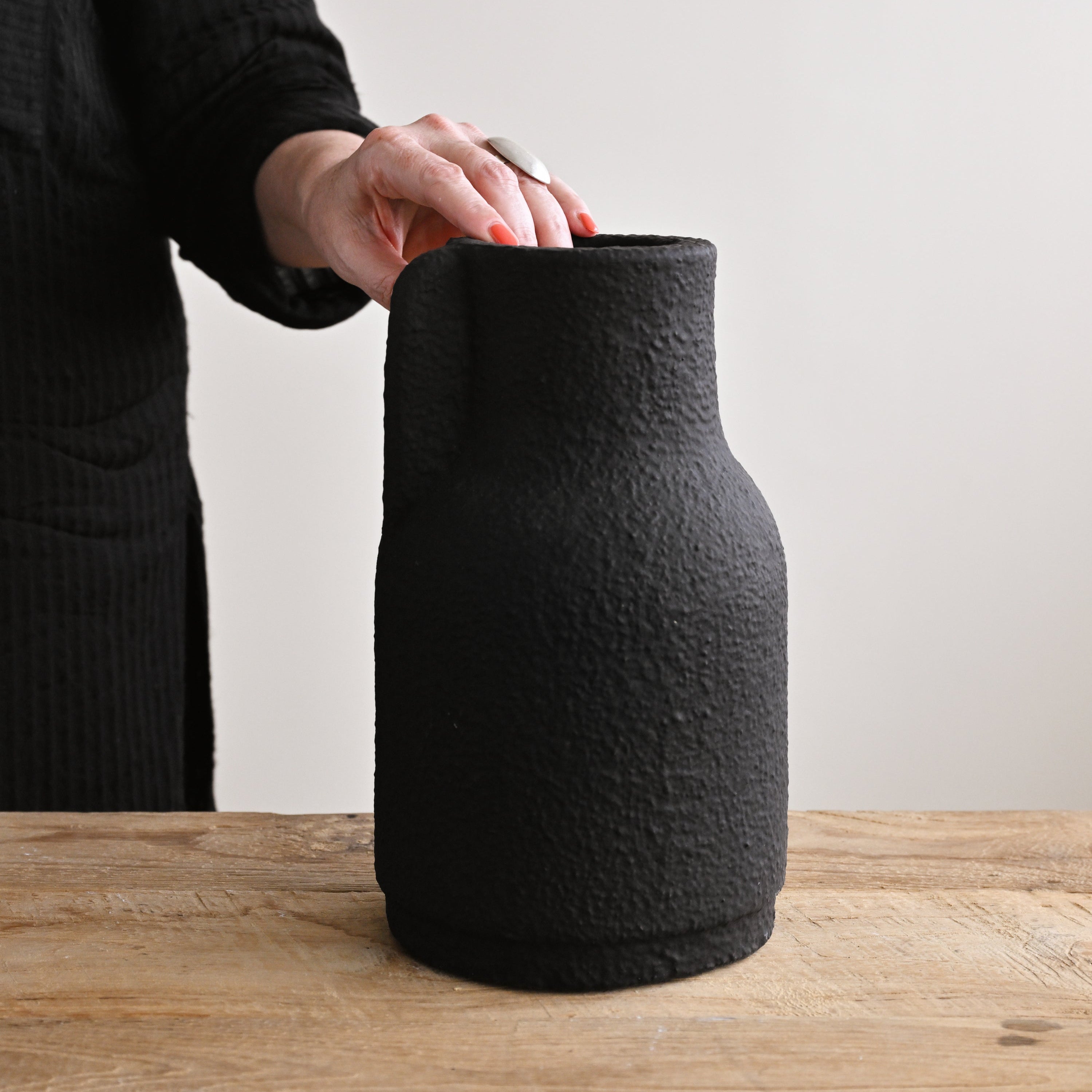 Black Dionysus Vase