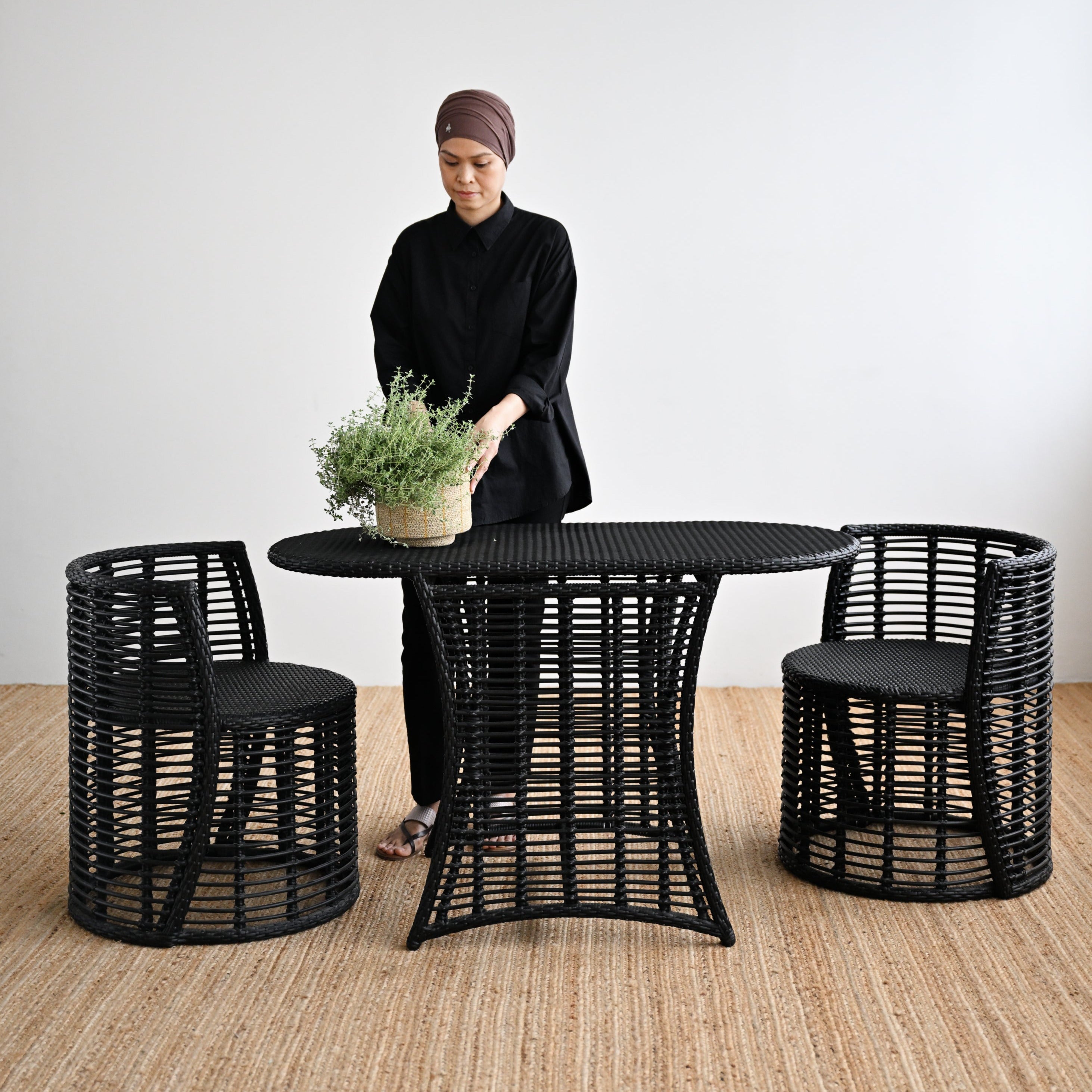 Outdoor Rattan Balcony Set – Island Living - Main Image