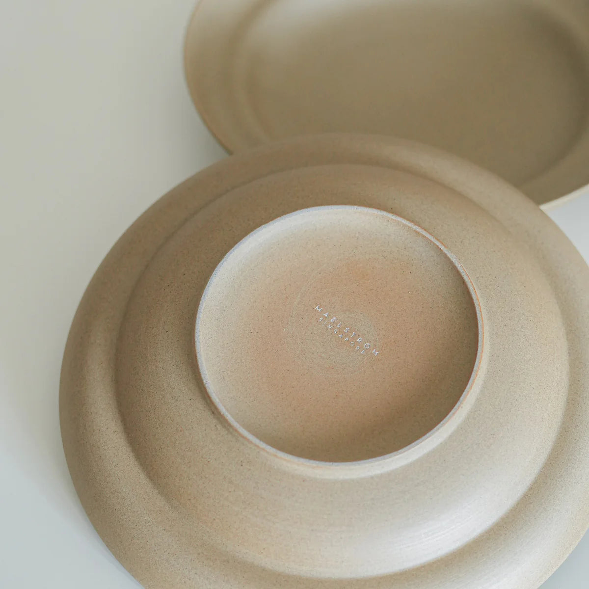 Brown Latte Rimmed Side Plate